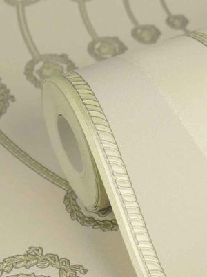 zelena geometrijska tapeta za zid