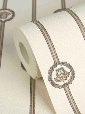 bela geometrijska tapeta za zid