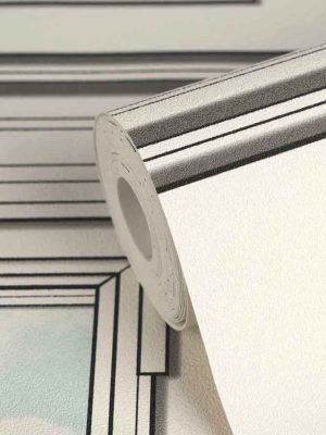 bela tapeta sa motivom zgrade za zid