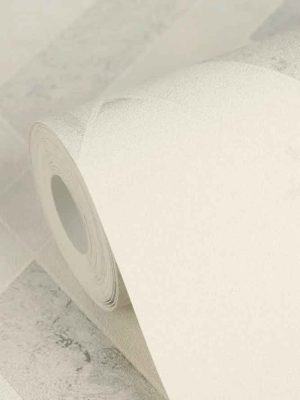 krem geometrijska tapeta za zid