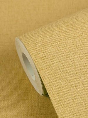 žuta jednobojna tapeta za zid