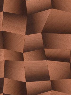 braon geometrijska tapeta za zid