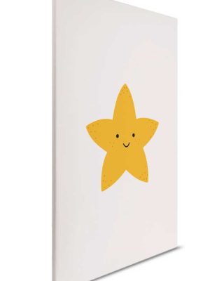 žuta dečija canvas slika za zid