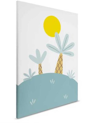 plava canvas slika za zid