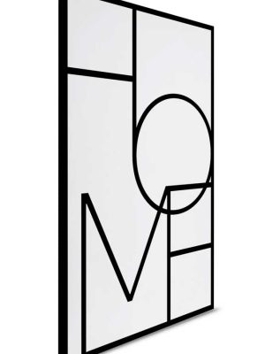 bela geometrijska canvas slika za zid