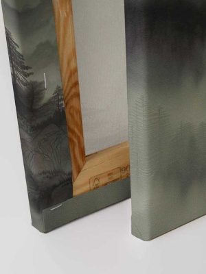 zelena canvas slika sa motivom pejzaza prodaja tapeta