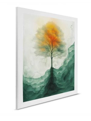 zelena canvas slika za zid