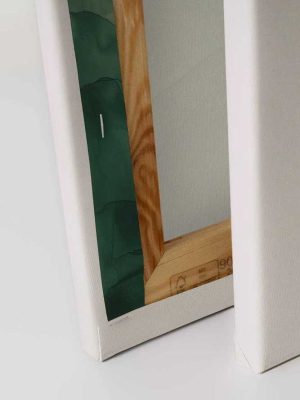 zelena canvas slika za zid