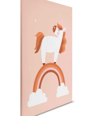 narandžasta dečija canvas slika za zid