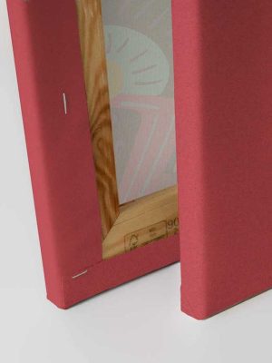 crvena apstraktna canvas slika za zid