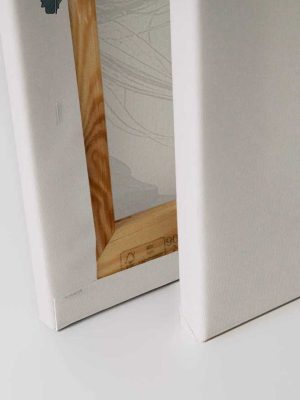 plava canvas slika sa motivom portreta odmah dostupno