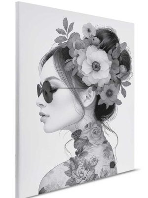 siva canvas slika sa motivom portreta prodaja tapeta