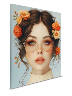 bež canvas slika sa motivom portreta prodaja tapeta