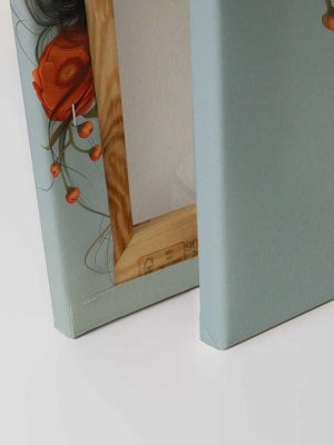 bež canvas slika sa motivom portreta prodaja tapeta