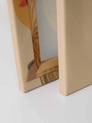 žuta canvas slika sa motivom portreta prodaja tapeta