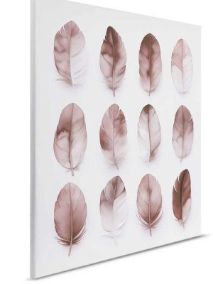 roza canvas slika sa motivom lisca za zid