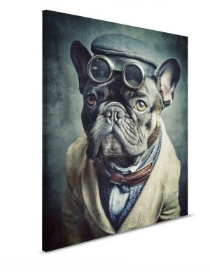 crna canvas slika sa motivom zivotinje za zid