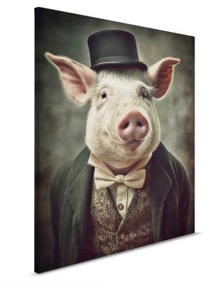 bela canvas slika sa motivom zivotinje za zid