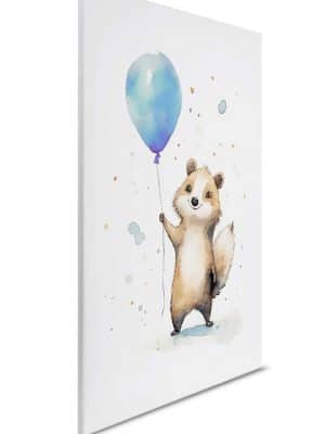 plava dečija canvas slika za zid