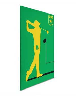 zelena canvas slika za zid