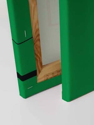 zelena canvas slika za zid