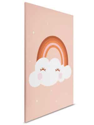 roza decija canvas slika za zid