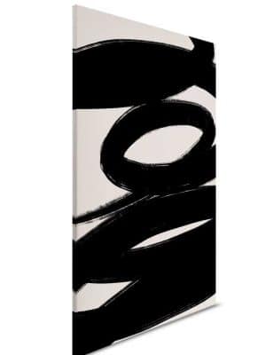 crna apstraktna canvas slika za zid