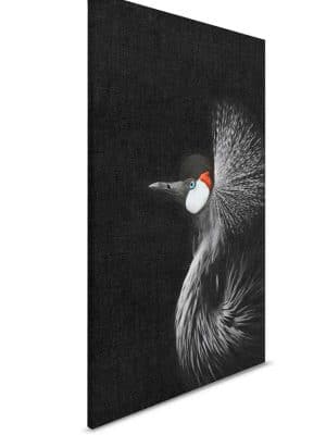 crna canvas slika sa motivom životinje