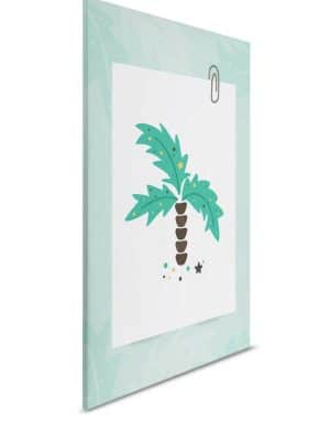 zelena decija canvas slika za zid