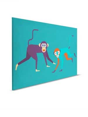 plava canvas slika sa motivom životinje za zid