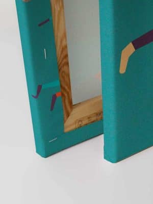 plava canvas slika sa motivom životinje za zid