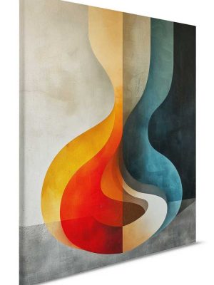 siva canvas slika za zid