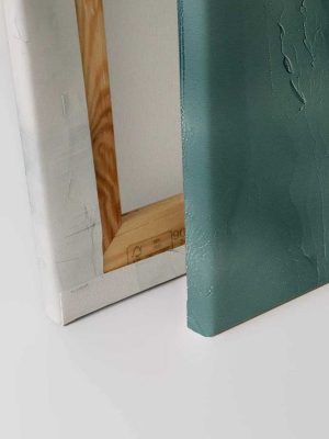 plava apstraktna canvas slika za zid