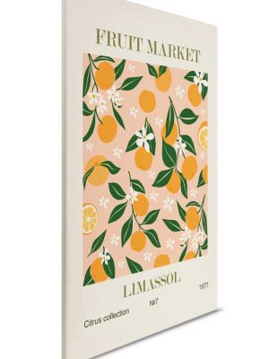 narandžasta canvas slika za zid