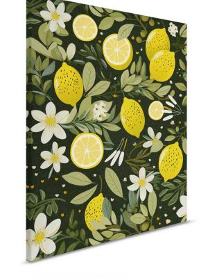 zelena canvas slika sa motivom limuna prodaja tapeta