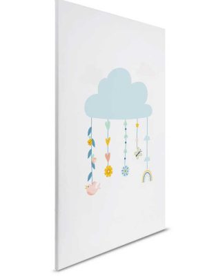 plava decija canvas slika za zid