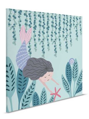 tirkizna decija canvas slika za zid