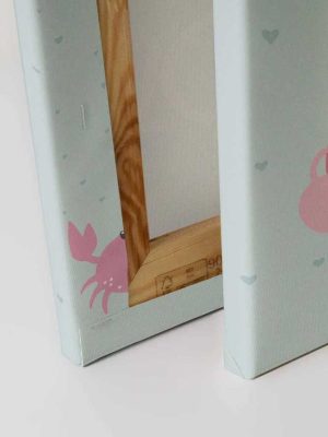 plava decija canvas slika za zid