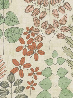 krem tapeta sa lišćem prodaja tapeta