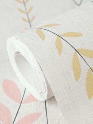 bela tapeta sa liscem za zid