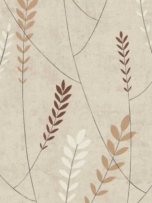 krem tapeta sa lišćem prodaja tapeta