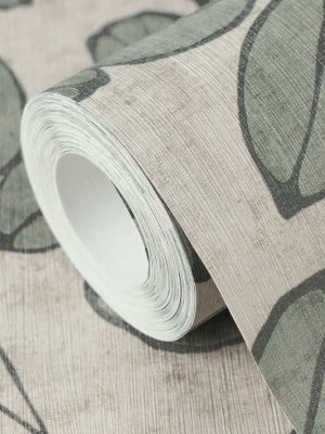 zelena tapeta sa liscem za zid