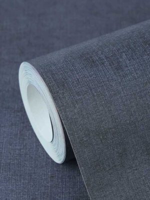 plava jednobojna tapeta za zid