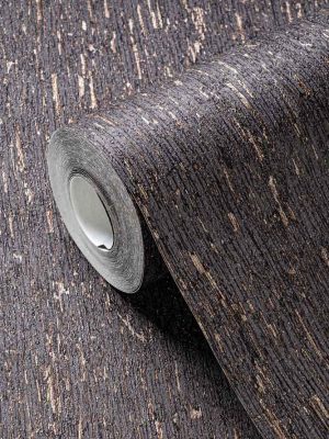 crna jednobojna tapeta za zid