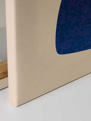 plava apstraktna canvas slika za zid