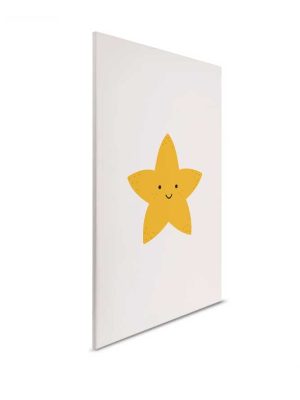 žuta dečija canvas slika za zid