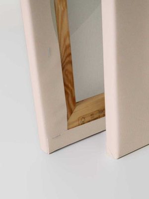 zelena canvas slika sa motivom lisca za zid