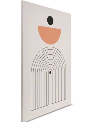 krem apstraktna canvas slika za zid