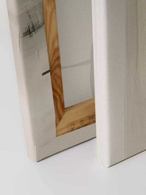 bež apstraktna canvas slika za zid