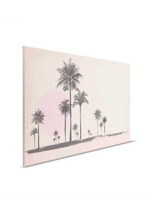 roza canvas slika sa motivom palme odmah dostupno